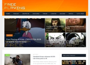 How freeplaying.it looks like on a tablet such as an iPad.