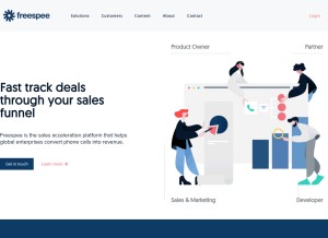 How freespee.com looks like on a tablet such as an iPad.