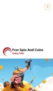 How freespinandcoins.com looks like on a mobile device such as an iPhone.