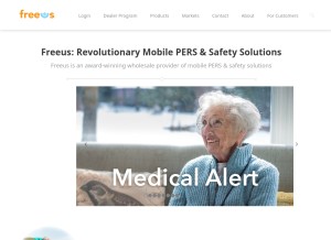 How freeus.com looks like on a tablet such as an iPad.