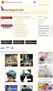 How freevintagecrochet.com looks like on a mobile device such as an iPhone.