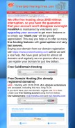 How freewebhostingarea.com looks like on a mobile device such as an iPhone.