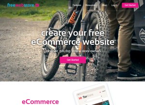 How freewebstore.org looks like on a tablet such as an iPad.
