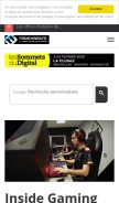 How frenchweb.fr looks like on a mobile device such as an iPhone.
