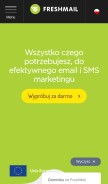 How freshmail.pl looks like on a mobile device such as an iPhone.