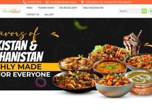 How freshpoint.net.au looks like on a tablet such as an iPad.