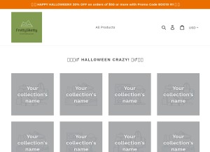 How frettysketty.com looks like on a tablet such as an iPad.