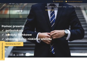 How fretuslegis.pl looks like on a tablet such as an iPad.