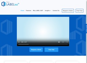 How freyrlabel.com looks like on a tablet such as an iPad.