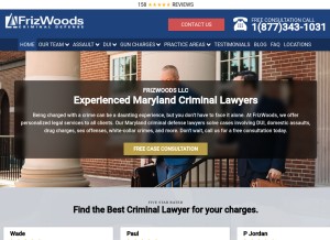 How frizwoods.com looks like on a tablet such as an iPad.