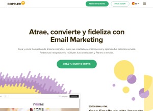 How fromdoppler.com looks like on a tablet such as an iPad.