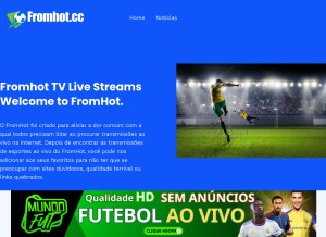 How fromhot.cc looks like on a tablet such as an iPad.