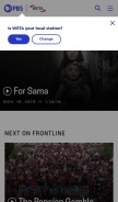 How frontline.org looks like on a mobile device such as an iPhone.