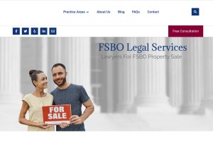 How fsbolegalservices.com looks like on a tablet such as an iPad.