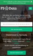 How fsdata.se looks like on a mobile device such as an iPhone.