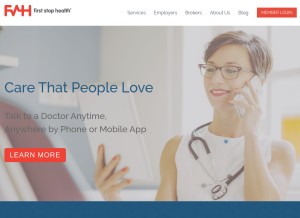 How fshealth.com looks like on a tablet such as an iPad.
