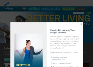 How fsresidential.com looks like on a tablet such as an iPad.