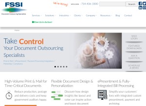 How fssi-ca.com looks like on a tablet such as an iPad.