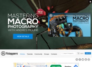 How fstoppers.com looks like on a tablet such as an iPad.