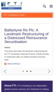 How fticonsulting.com looks like on a mobile device such as an iPhone.