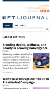 How ftijournal.com looks like on a mobile device such as an iPhone.