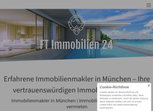 How ftimmobilien24.com looks like on a tablet such as an iPad.