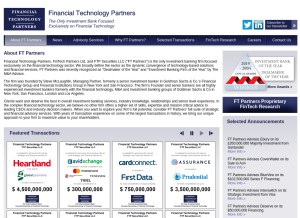 How ftpartners.com looks like on a tablet such as an iPad.