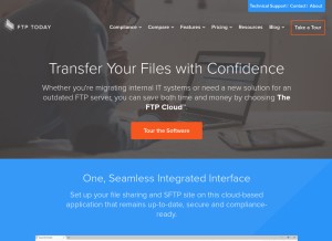 How ftptoday.com looks like on a tablet such as an iPad.