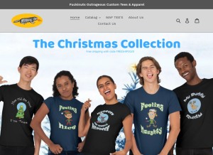 How fuckinuts.store looks like on a tablet such as an iPad.