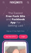 How fuckmeets.com looks like on a mobile device such as an iPhone.