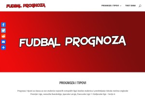 How fudbalprognoza.com looks like on a tablet such as an iPad.