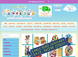 How fuddyduddy.ie looks like on a tablet such as an iPad.