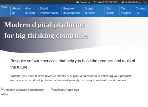 How fullfatthings.com looks like on a tablet such as an iPad.