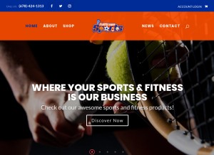 How fullscopesports.com looks like on a tablet such as an iPad.