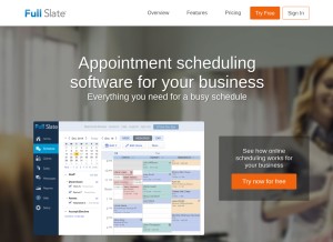 How fullslate.com looks like on a tablet such as an iPad.