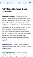 How fully-kiosk.com looks like on a mobile device such as an iPhone.