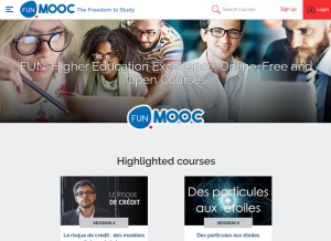 How fun-mooc.fr looks like on a tablet such as an iPad.
