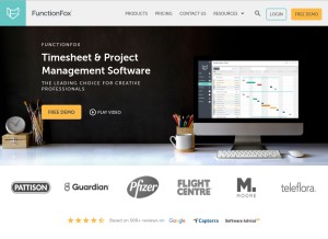 How functionfox.com looks like on a tablet such as an iPad.