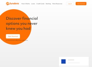 How fundera.com looks like on a tablet such as an iPad.