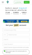 How fundsindia.com looks like on a mobile device such as an iPhone.