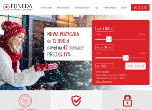 How funeda.pl looks like on a tablet such as an iPad.
