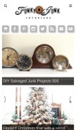 How funkyjunkinteriors.net looks like on a mobile device such as an iPhone.