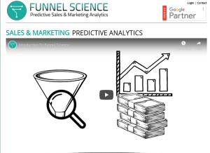 How funnelscience.com looks like on a tablet such as an iPad.
