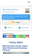 How funny-jokes.com looks like on a mobile device such as an iPhone.