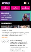How funx.nl looks like on a mobile device such as an iPhone.