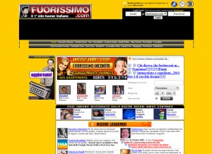 How fuorissimo.com looks like on a tablet such as an iPad.