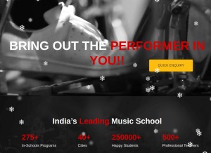 How furtadosschoolofmusic.com looks like on a tablet such as an iPad.