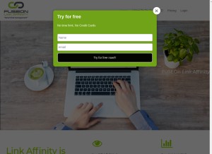How fuseonlinkaffinity.com looks like on a tablet such as an iPad.