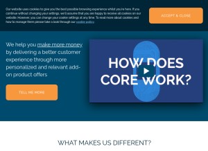 How fusion.com looks like on a tablet such as an iPad.