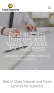 How fusionnetworks.net looks like on a mobile device such as an iPhone.